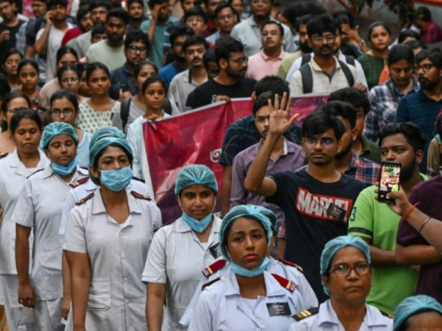 the discovery of a 31 year old doctor s bloodied and brutalised body at a state run hospital in kolkata has sparked nationwide protests photo afp the discovery of a 31 year old doctor s bloodied and brutalised body at a state run hospital in kolkata has sparked nationwide protests photo afp